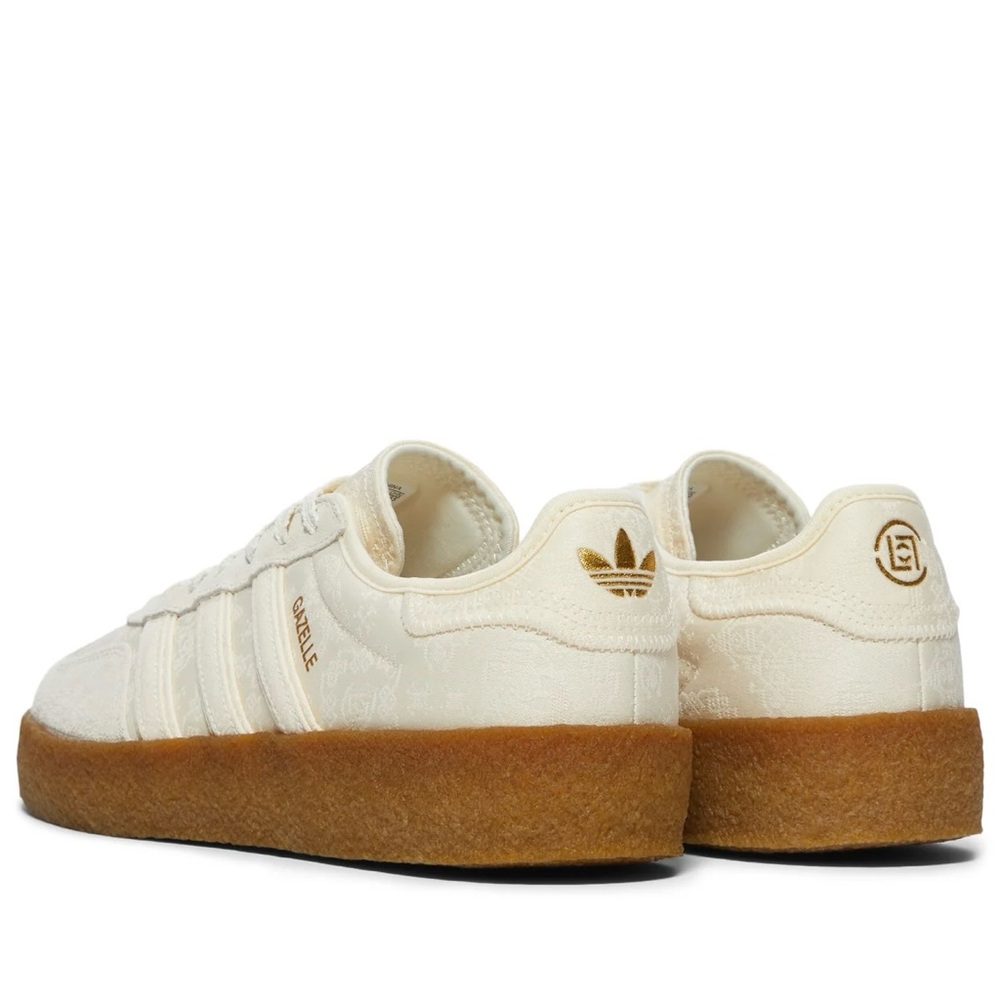 CLOT x ADIDAS | 6.5 | Suede Ivory Panel Metallic Low Top Platform Samba Gazelle